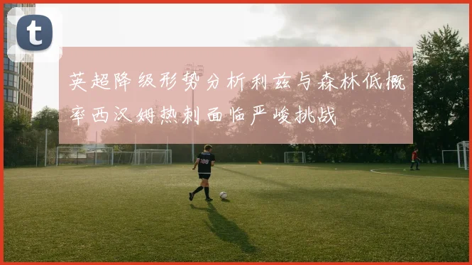 英超降级形势分析利兹与森林低概率西汉姆热刺面临严峻挑战