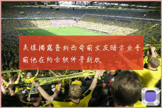美媒揭露普利西奇前女友暗示分手前他在约会软件寻新欢
