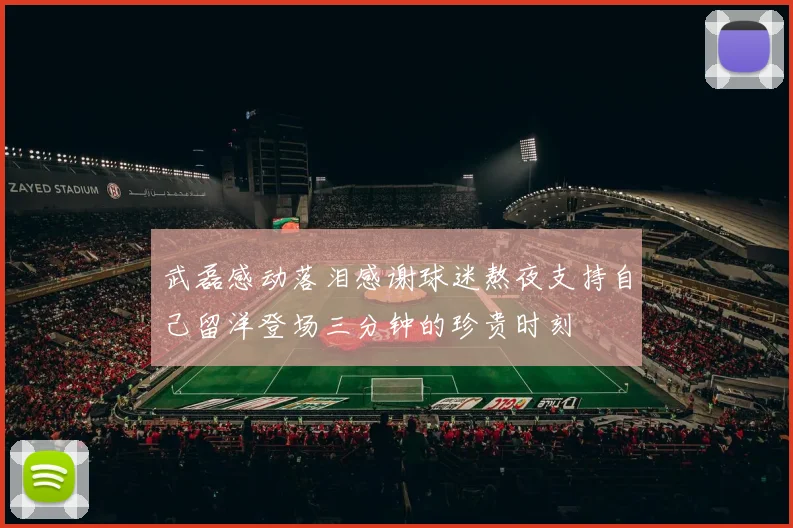 武磊感动落泪感谢球迷熬夜支持自己留洋登场三分钟的珍贵时刻